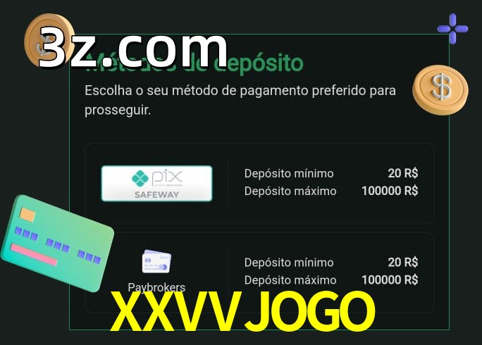 O cassino XXVVJOGObet oferece uma grande variedade de métodos de pagamento